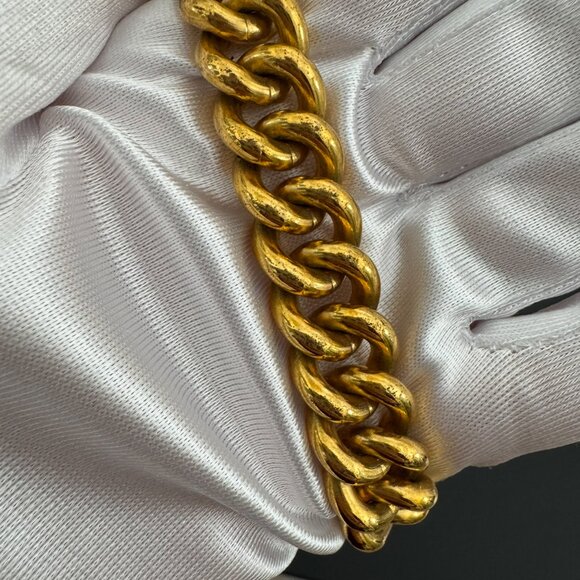 Chanel Turnlock Necklace 24K Gold Plated 1997 - Picture 2 of 6